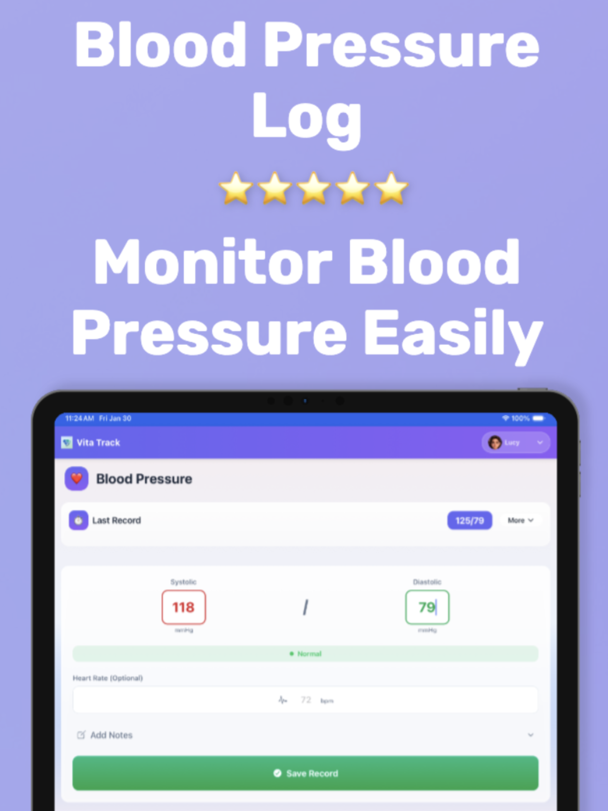 VitaTrack Screenshot 2